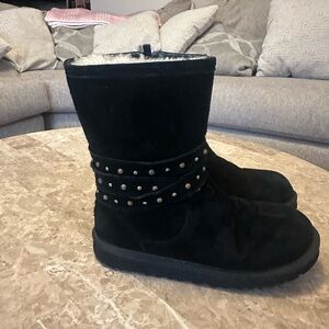 UGG Australia Black Studded Suede Boots size 6